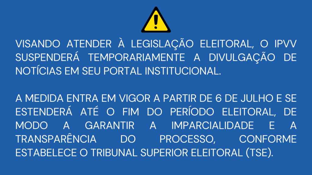Comunicado - suspensão temporária da divulgação de notícias